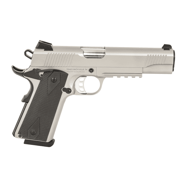 Tisas Arms 10100533 1911 Duty 45 ACP 8+1 5" Stainless Steel Barrel, Serrated Slide & Frame w/Picatinny Rail Tisas Arms 10100533 1911 Duty 45 ACP 8+1 5" Stainless Steel Barrel, Serrated Slide & Frame w/Picatinny Rail