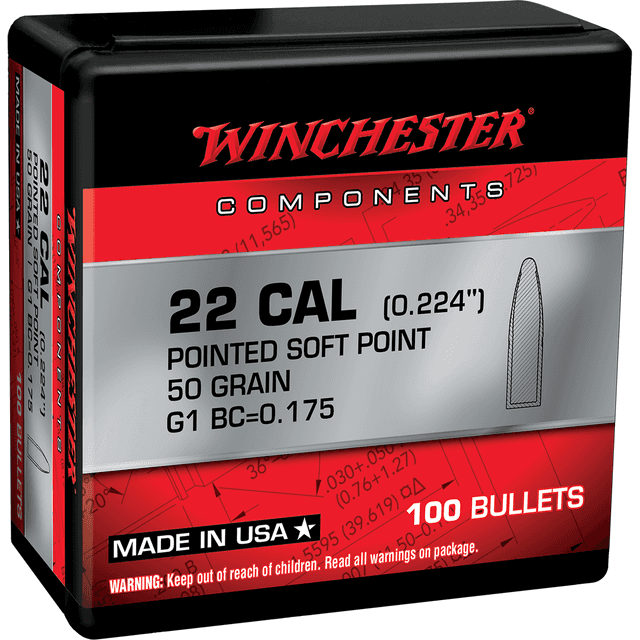 Winchester Ammo WB222SP50X Centerfire Rifle 222Rem 50gr Pointed Soft Point 100 Per Box Winchester Ammo WB222SP50X Centerfire Rifle 222Rem 50gr Pointed Soft Point 100 Per Box