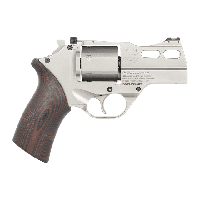 Chiappa Firearms CF340353 Rhino 30SARX *CA Compliant 357 Mag 6 Shot 3" Stainless Steel Barrel & Cylinder Chiappa Firearms CF340353 Rhino 30SARX *CA Compliant 357 Mag 6 Shot 3" Stainless Steel Barrel & Cylinder