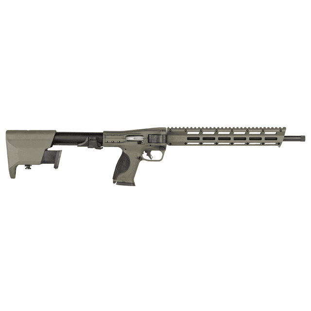 Smith & Wesson 14583 M&P FPC Folding 10mm Auto 15+1 16.25" Black Oxide Threaded Barrel, OD Green Smith & Wesson 14583 M&P FPC Folding 10mm Auto 15+1 16.25" Black Oxide Threaded Barrel, OD Green