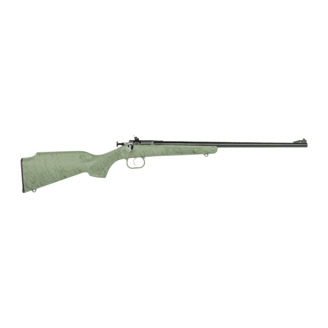 Crickett KSA2342 My First Rifle Gen2 22 LR 1rd 16.13" Blued Single Shot Barrel, Drilled & Tapped Receiver, Green w/Black Webbing Crickett KSA2342 My First Rifle Gen2 22 LR 1rd 16.13" Blued Single Shot Barrel, Drilled & Tapped Receiver, Green w/Black Webbing