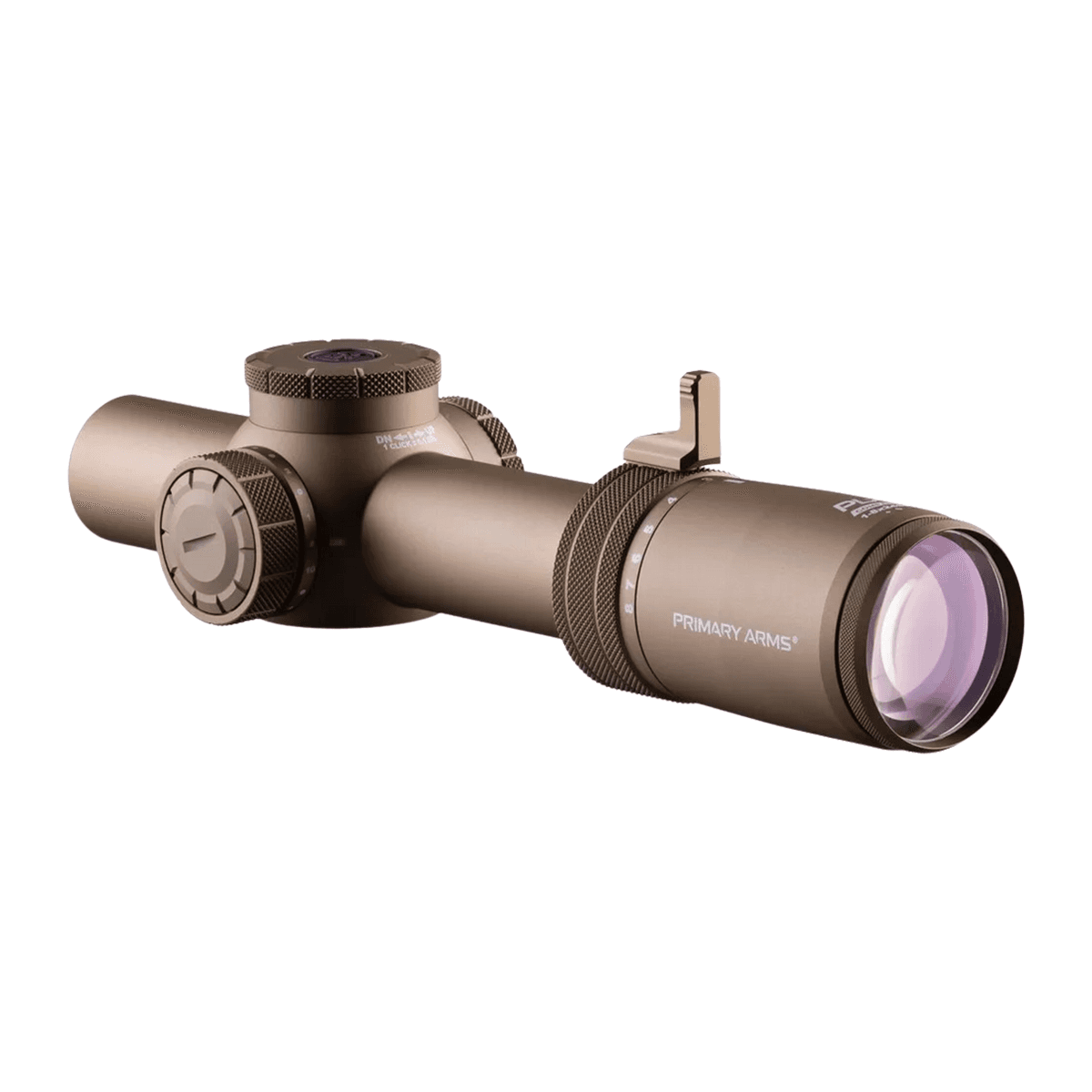 Primary Arms Optics 610224 PLx Flat Dark Earth Hardcoat Anodized 1-8x24mm Illuminated MRAD Red ACSS Griffin MIL Reticle Primary Arms Optics 610224 PLx Flat Dark Earth Hardcoat Anodized 1-8x24mm Illuminated MRAD Red ACSS Griffin MIL Reticle