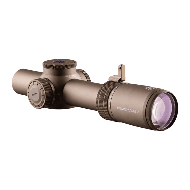 Primary Arms Optics 610224 PLx Flat Dark Earth Hardcoat Anodized 1-8x24mm Illuminated MRAD Red ACSS Griffin MIL Reticle Primary Arms Optics 610224 PLx Flat Dark Earth Hardcoat Anodized 1-8x24mm Illuminated MRAD Red ACSS Griffin MIL Reticle