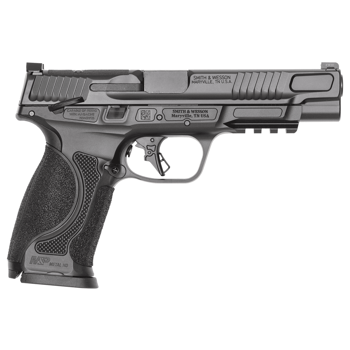 Smith & Wesson 14673 M&P M2.0 Metal 9mm Luger 10+1 5" Black Armornite Stainless Steel Barrel & Optic Ready Smith & Wesson 14673 M&P M2.0 Metal 9mm Luger 10+1 5" Black Armornite Stainless Steel Barrel & Optic Ready