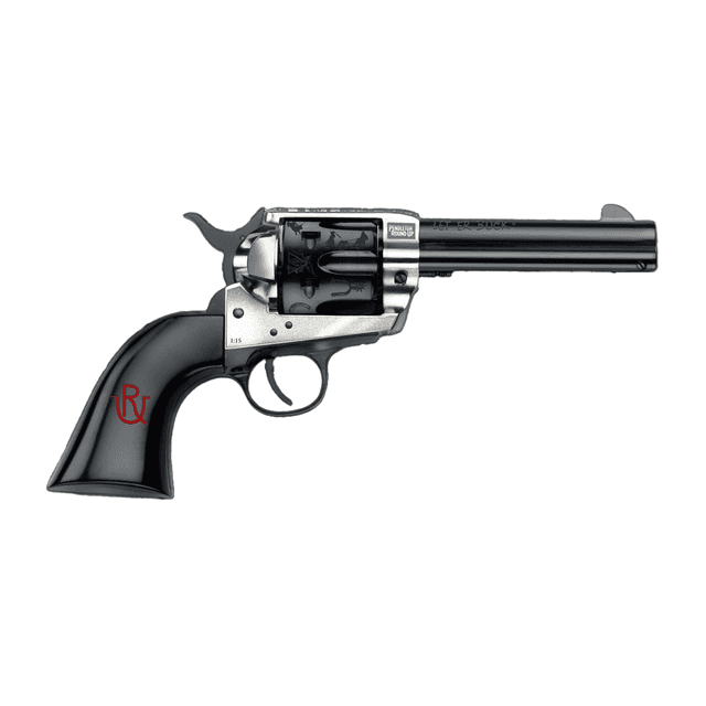 Pietta PFI357PR434BP 1873 Great Western II Pendleton Round‑Up 357 Mag 6 Shot 4.75" Blued Engraved Barrel & Cylinder Pietta PFI357PR434BP 1873 Great Western II Pendleton Round‑Up 357 Mag 6 Shot 4.75" Blued Engraved Barrel & Cylinder