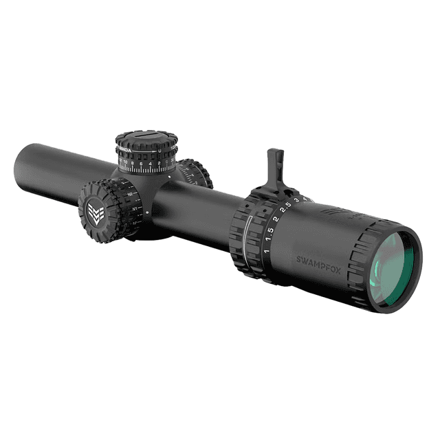 Swampfox Optics ARH18241RL Arrowhead LPVO Black 1-8x 24mm 30mm Tube Guerrilla Dot MIL Red Reticle Swampfox Optics ARH18241RL Arrowhead LPVO Black 1-8x 24mm 30mm Tube Guerrilla Dot MIL Red Reticle