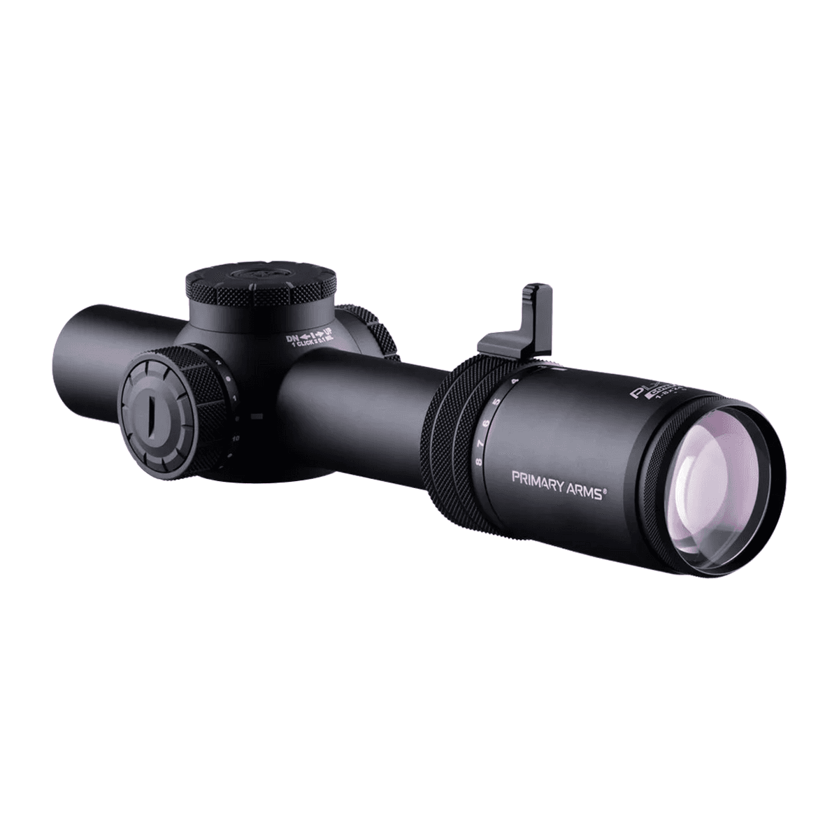 Primary Arms Optics 610210 PLx Black Hardcoat Anodized 1-8x24mm Illuminated BDC Red ACSS Raptor 5.56 Yard Gen2 Reticle Primary Arms Optics 610210 PLx Black Hardcoat Anodized 1-8x24mm Illuminated BDC Red ACSS Raptor 5.56 Yard Gen2 Reticle